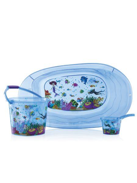 Moje Desenli Banyo Küveti Seti 3'lü MJ-103